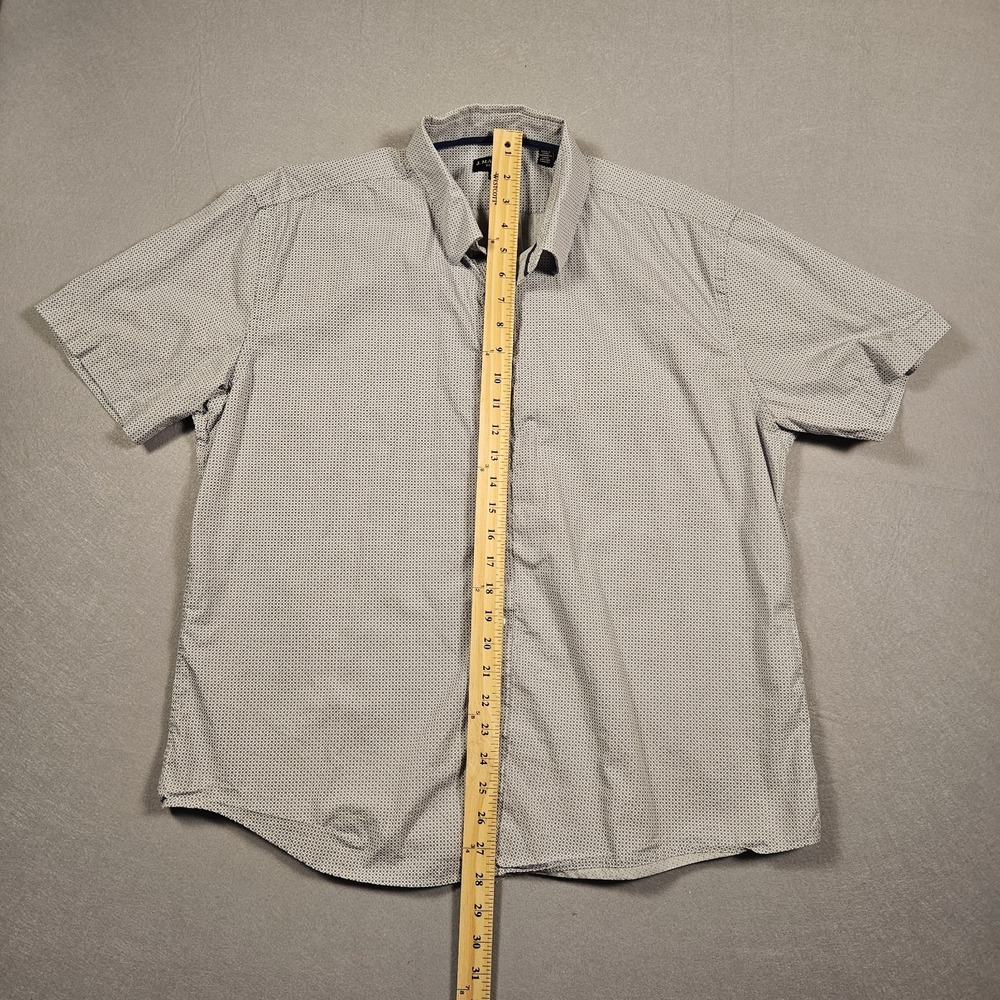 J. Maverick Shirt Short Sleeve Geometric Microprint XL - Picture 3 of 7